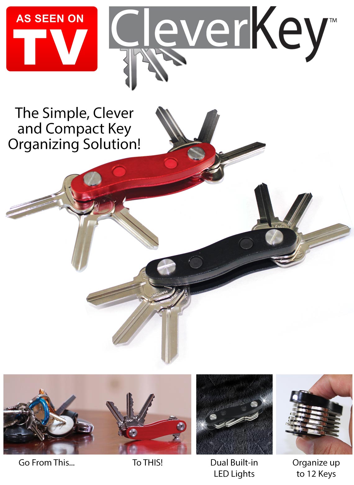 Organizator pentru 12 chei model breloc Clever Key