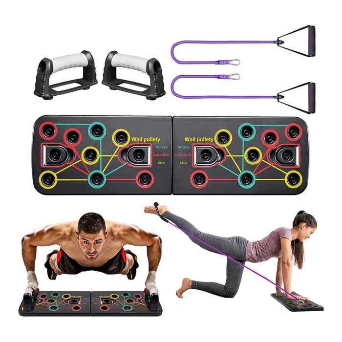Accesoriu fitness MultiGym 12in1, Placa antrenament pentru un corp perfect